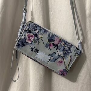 Vera Bradley Blue and Pink Floral Wristlet
